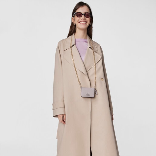 Medium mauve colored TOUS Pop pendant Change purse