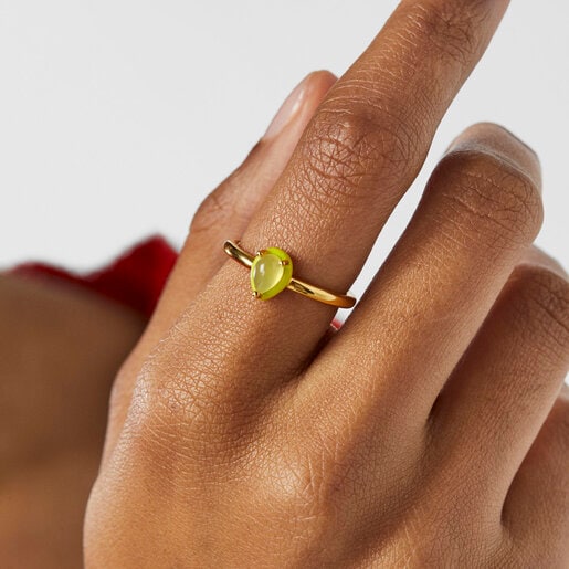 TOUS Vibrant Colors Ring with chalcedony and enamel