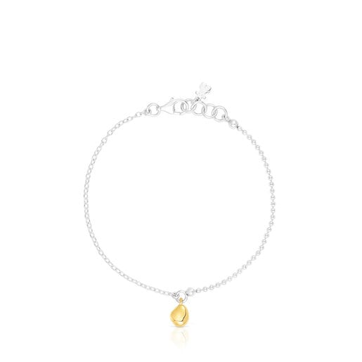 Two-tone TOUS Joy Bits bracelet with pendant