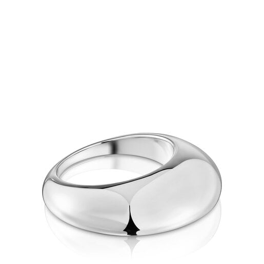 Gładki pierścionek Dybe ze srebra