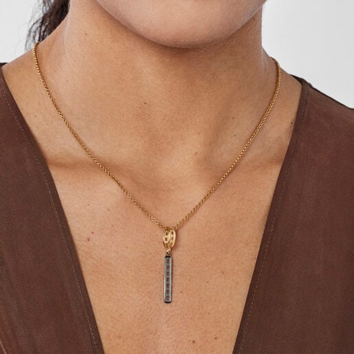 תליון TOUS Bear Row בשני גוונים עם צלליות דובונים