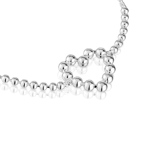Silver chain heart Bracelet Sugar Party
