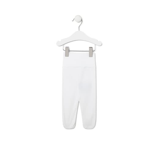 Baby leggings in plain white
