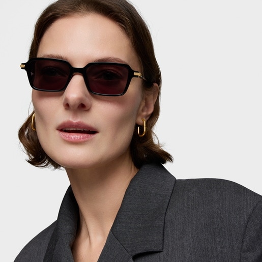 Black Sunglasses TOUS Square Metal