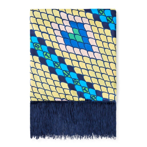 Fulard triangular de polièster TOUS Lamba