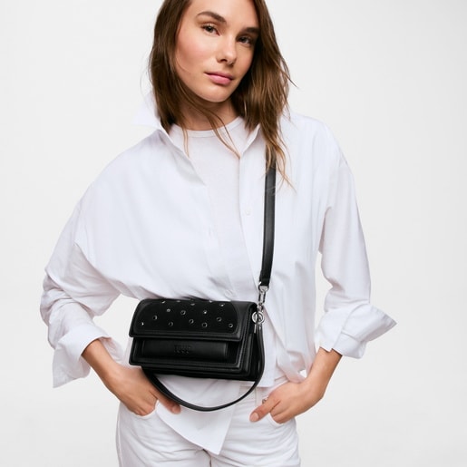 Small black Crossbody bag TOUS Audree Strass