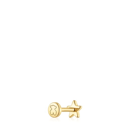 Piercing de oro 14 kt motivo estrella 6 mm TOUS Basics