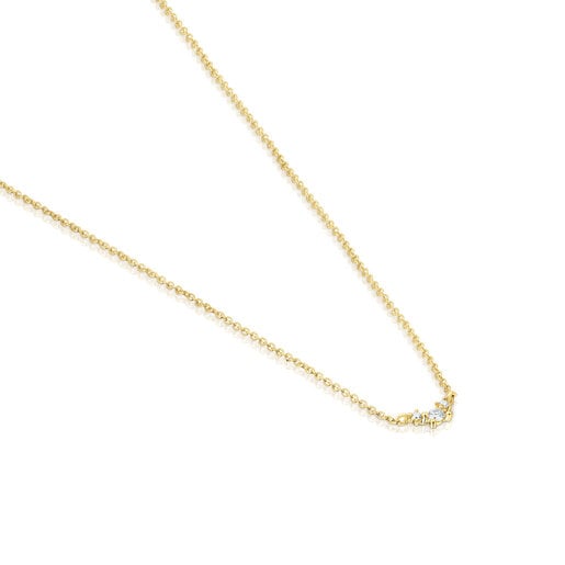 TOUS Gold Necklace with diamonds Les Classiques | Plaza Las Americas