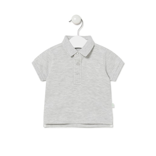 Polo m/c Casual Gris