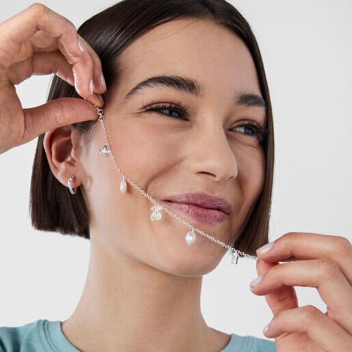 Серебряный браслет Oceaan с жемчугом