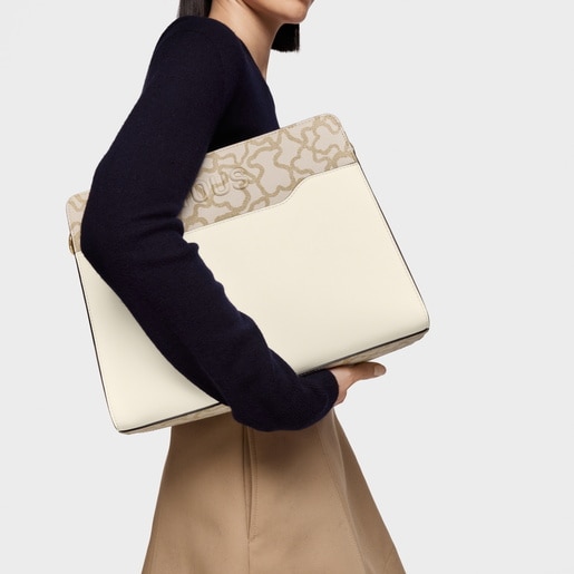 Medium ivory-colored Shopping bag Kaos Icon
