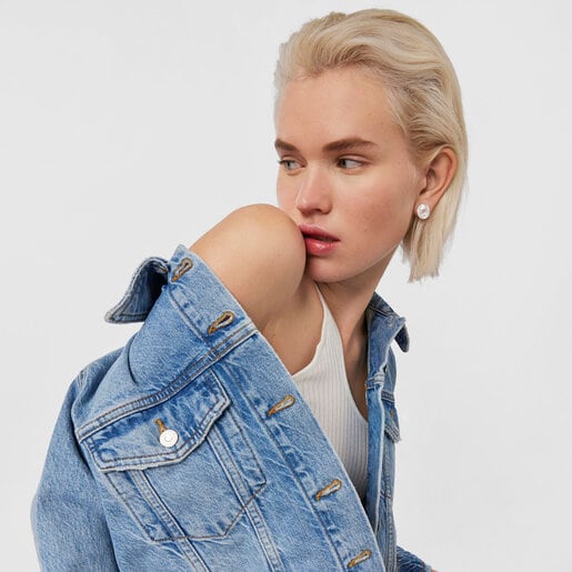 シルバーのピアス Wicker