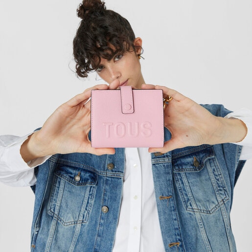 Pink TOUS La Rue Pocket Card wallet