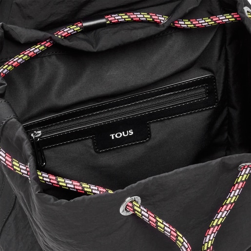 Black TOUS Empire Cotton Backpack