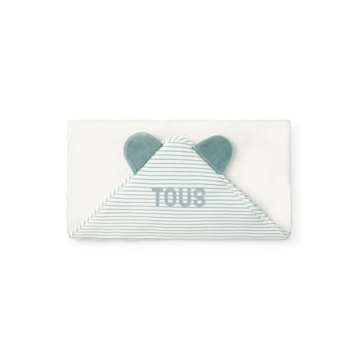 Tous Baby bath cape in Classic green