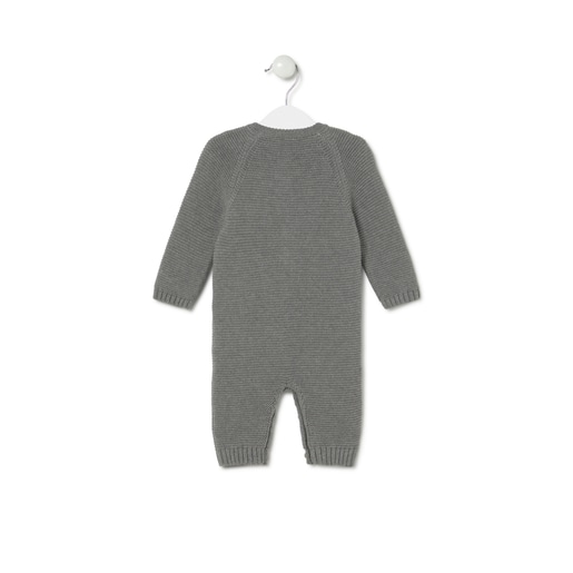 Baby playsuit in Tricot grey