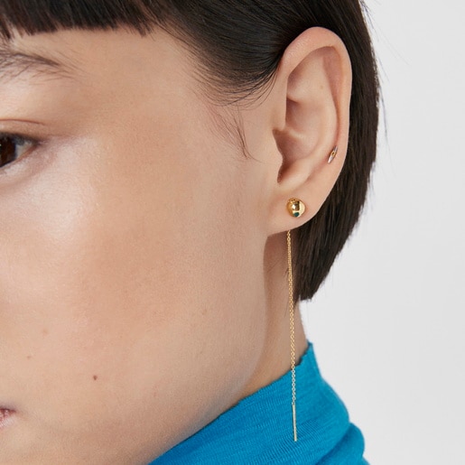 Steel and gold-colored IP steel Lure Piercing