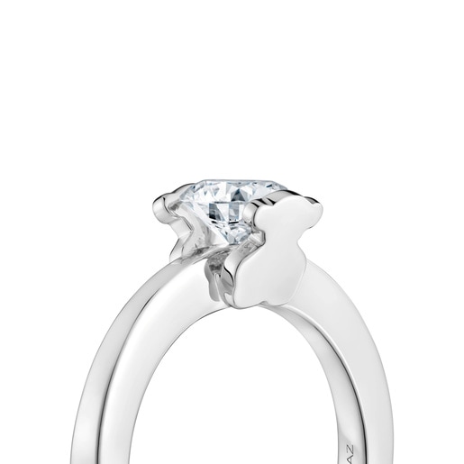 Anillo solitario de platino con diamante creado en laboratorio 0,70 ct Sweet Diamonds LGD