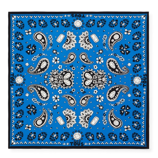 Blue TOUS Gems Bandana scarf