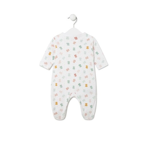 Baby playsuit in Joy white