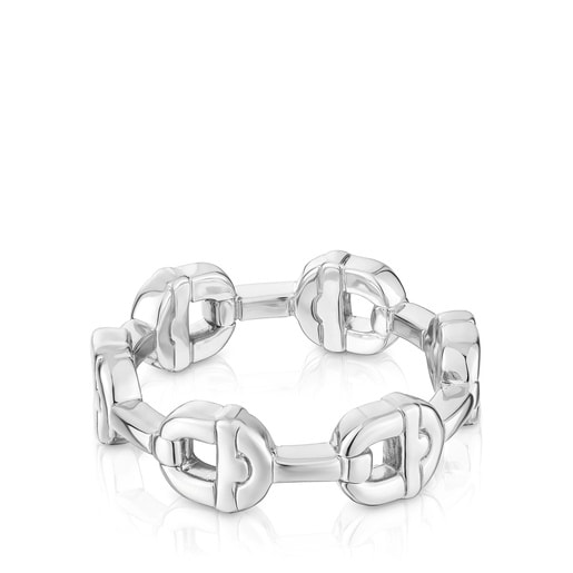 Anillo logo de plata TOUS MANIFESTO