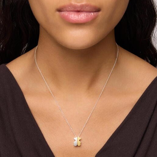 Collar bicolor y motivo oso 12 mm TOUS 1950