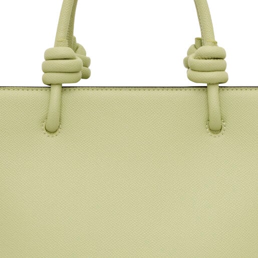 Μικρή τσάντα-καλάθι TOUS La Rue New σε πράσινο χρώμα