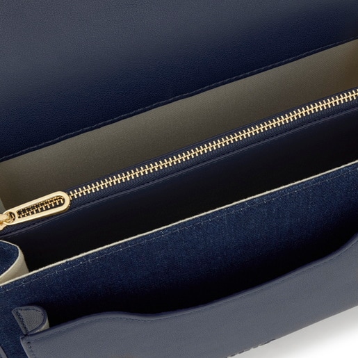 Bandolera mediana azul marino Audree Canvas