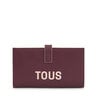 Duży burgundowy portfel TOUS Halfmoon