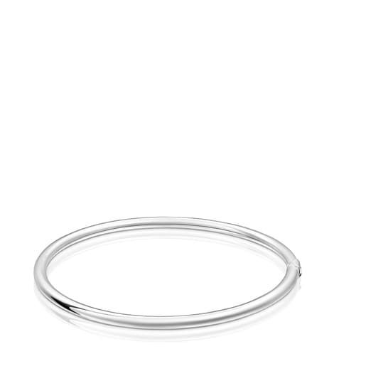 Silver closed Bangle Hold