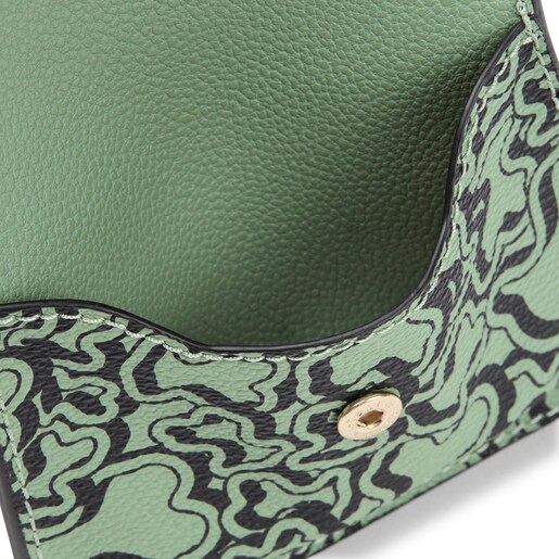 カーキのフラップ式カードホルダー TOUS Kaos Mini Evolution