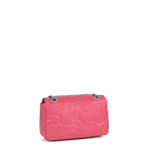 Small fuchsia Kaos Dream Crossbody bag with flap