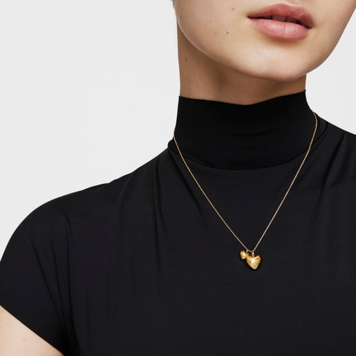 Short gold heart Necklace My Other Half