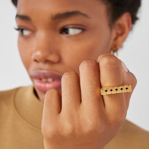 Silver Vermeil Straight Ring