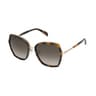 Havana Square Mesh Sunglasses