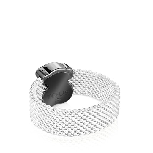 Mesh Color Ring with Onyx