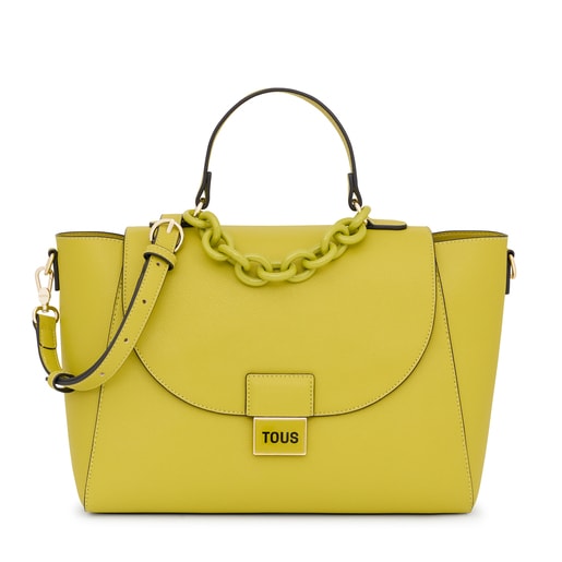 Lime green leather TOUS Legacy Shoulder bag