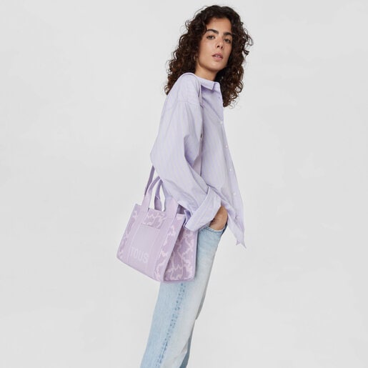 Středně velká Nákupní taška Kaos Pix Amaya v barvě lila