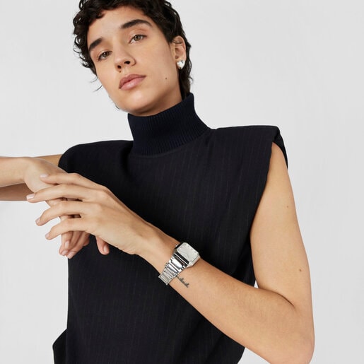 Analogue watch with steel wristband Karat Squared
