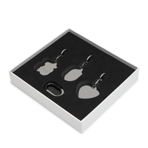 طقم من قلادات حلقة المفاتيح باللون الفضي من التشكيلة Hold