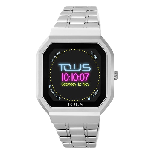 Reloj smartwatch B-Connect de acero IP dorado