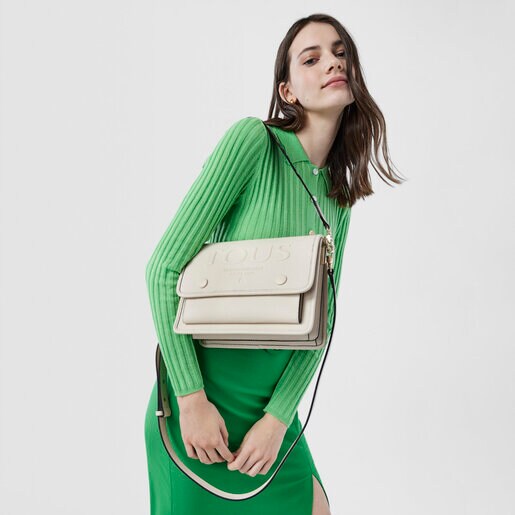 Bandolera mediana Audree T POP beige