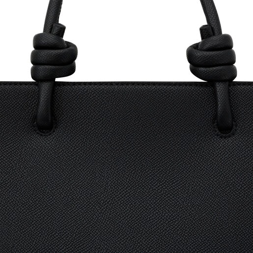 حقيبة تسوق La Rue New Amaya متوسطة الحجم من TOUS باللون الأسود