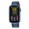 Montre smartwatch avec bracelets en nylon et en silicone bleu T-Band