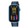 Smartwatch with nylon strap and blue silicone strap T-Band