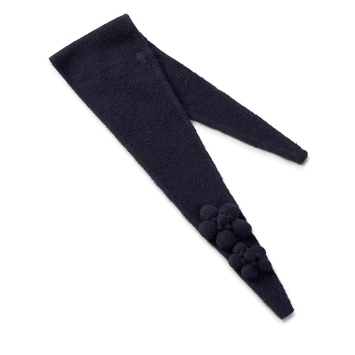 Mini bufanda azul marino TOUS Daisy