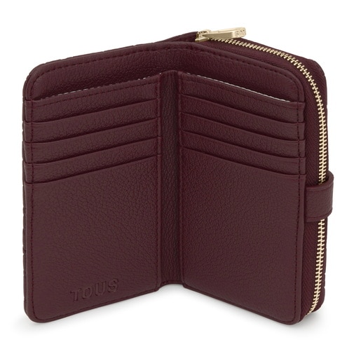 Billetera burdeos Bridge Puffy bear