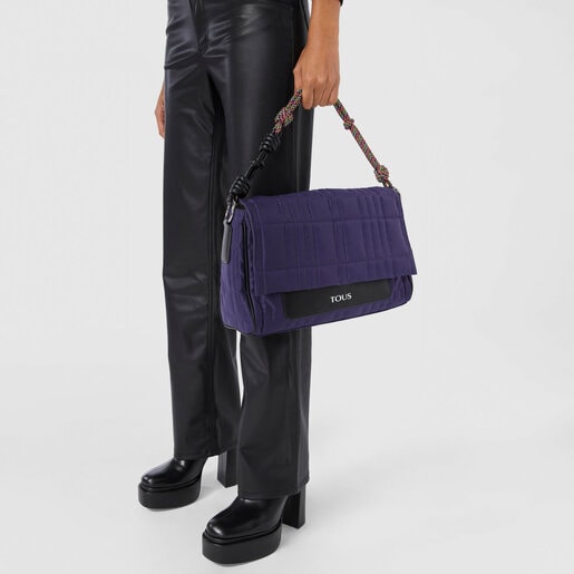 תיק צד TOUS Empire Padded גדול בצבע סגול