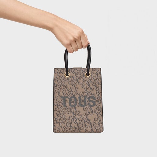 トープカラーのPopミニバッグ Kaos Mini Evolution New