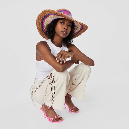 Sombrero azul marino Stripes